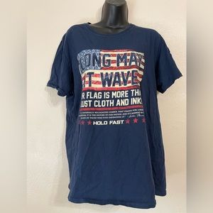 Hold Fast, American Flag shirt, size large.